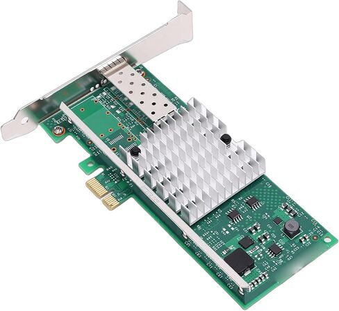 بطاقة الشبكة Diyeeni 10 جيجابايت PCIE X1، محول إيثرنت PCIEX1 10 جيجابايت PCIE X1 بطاقة شبكة الألياف مع دعم شريحة Intel82599EN لـ Wins VMware in Kuwait