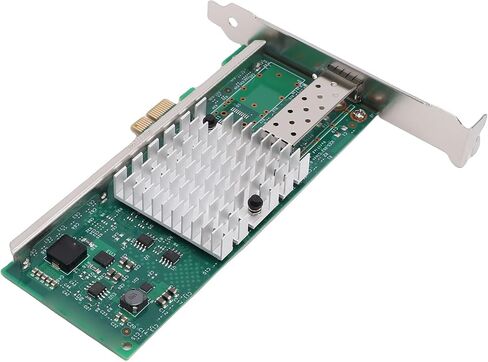 بطاقة الشبكة Diyeeni 10 جيجابايت PCIE X1، محول إيثرنت PCIEX1 10 جيجابايت PCIE X1 بطاقة شبكة الألياف مع دعم شريحة Intel82599EN لـ Wins VMware in Kuwait