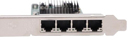 Yunseity 1G Gigabit Network Card, 4 Port PCI Express 2.0 X4 Ethernet Adapter with Large Receive and Transmit Buffers, for Servers Desktops and Industrial Setups in Saudi Arabia