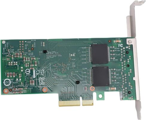 Yunseity 1G Gigabit Network Card, 4 Port PCI Express 2.0 X4 Ethernet Adapter with Large Receive and Transmit Buffers, for Servers Desktops and Industrial Setups in Saudi Arabia
