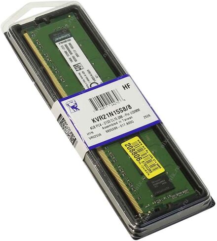 Kingston ValueRAM 8GB 2133MHz DDR4 Non-ECC CL15 DIMM 1Rx8 Desktop Memory (KVR21N15S8/8) in Kuwait