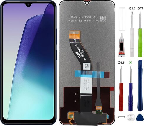 LCD Digital Display Replacement Compatible with Xiaomi Poco C75 / Redmi 14C (Black with Frame) LCD Display Touch Screen Digitizer Assembly with Repair Tool 6.88 Inches in Saudi Arabia