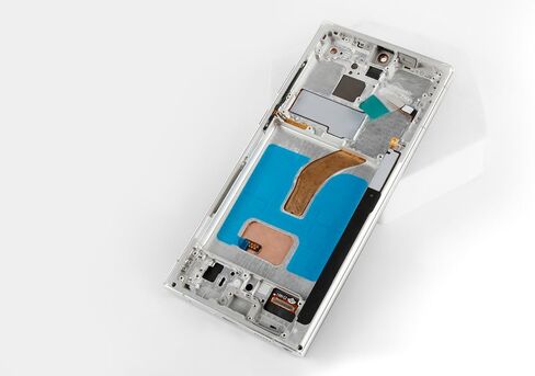 شاشة OLED بديلة لهاتف Samsung Galaxy S22 Ultra لشاشة Samsung S22 Ultra LCD S908 S908U LCD محول رقمي لشاشة تعمل باللمس باللون الفضي مع إطار (إصدار الولايات المتحدة، يدعم بصمة الإصبع) in Saudi Arabia