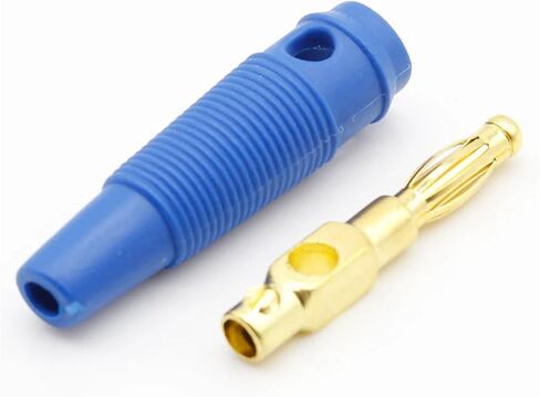 20pcs Gold Plated 4mm Banana Screw to Speaker Amplifier Binding Post Test Probes Adapter(Black) in Saudi Arabia