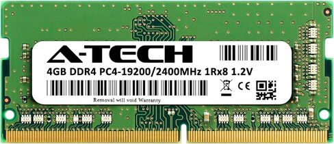 A-Tech استبدال ذاكرة الوصول العشوائي 4 جيجا بايت لـ CT4G4SFS824A | DDR4 2400MHz PC4-19200 (PC4-2400T) CL17 SODIMM 1Rx8 1.2V Non-ECC SO-DIMM 260-Pin كمبيوتر محمول، وحدة ذاكرة الكمبيوتر المحمول in Kuwait