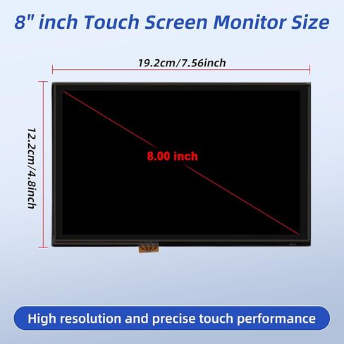 شاشة عرض LCD تعمل باللمس DL3T-18B955-FA مقاس 8 بوصات - متوافقة مع 2011-2016 Ford Explorer/F-150/F-250/Edge/Fusion/Expedition/Mustang - استبدال شاشة التنقل Sync 2 in Kuwait