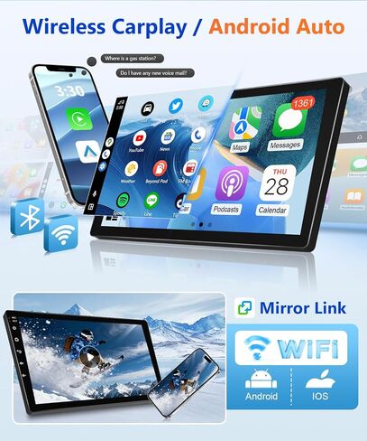 8Core 4G + 64G Android Car Stereo لـ GMC Chevy 2007 إلى 2014 Wireless Apple CarPlay Android Auto، شاشة لمس 10.1 بوصة IPS لوحدة رأس GMC Chevy 5G WiFi GPS Navi FM RDS EQ DSP Audio SWC in Saudi Arabia