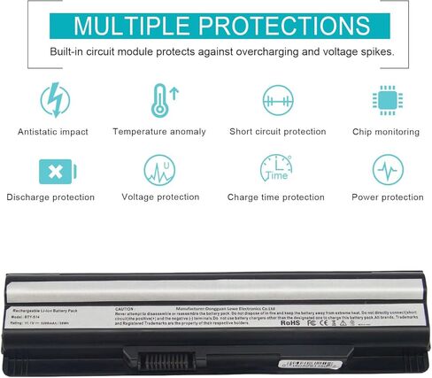 بطارية كمبيوتر محمول ARyee BTY-S14 5200 مللي أمبير في الساعة بديلة لـ MSI GP60 CX61 CR70 CR650 FR400 FX420 GE60 CX61 GE620DX Series GE60 GE70 CR41 CX61 CR70 BTY-S14 BTY-S15 GE60 GE70 CR41 in Saudi Arabia
