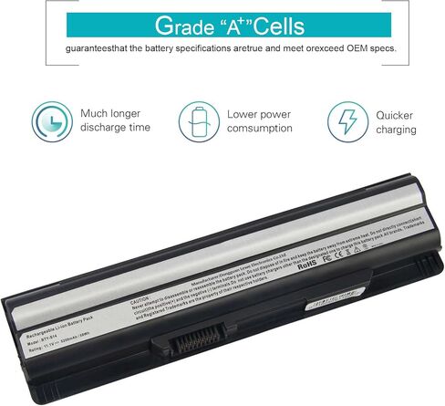 بطارية كمبيوتر محمول ARyee BTY-S14 5200 مللي أمبير في الساعة بديلة لـ MSI GP60 CX61 CR70 CR650 FR400 FX420 GE60 CX61 GE620DX Series GE60 GE70 CR41 CX61 CR70 BTY-S14 BTY-S15 GE60 GE70 CR41 in Saudi Arabia
