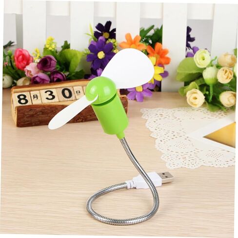 مجموعة 5 مراوح USB صغيرة، مراوح تبريد صغيرة مرنة وهادئة لأجهزة الكمبيوتر المحمول والكمبيوتر، منفاخ هواء شخصي محمول مناسب للمكتب والسفر، لون عشوائي in Kuwait