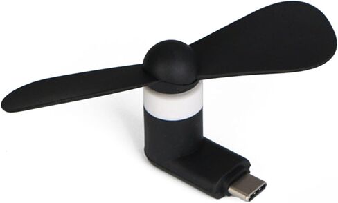 مروحة بمنفذ USB C صغيرة للأماكن الخارجية، منفذ تبريد محمول من النوع C للهواتف اللوحية، مروحة خارجية للأجهزة اللوحية والهواتف in Kuwait