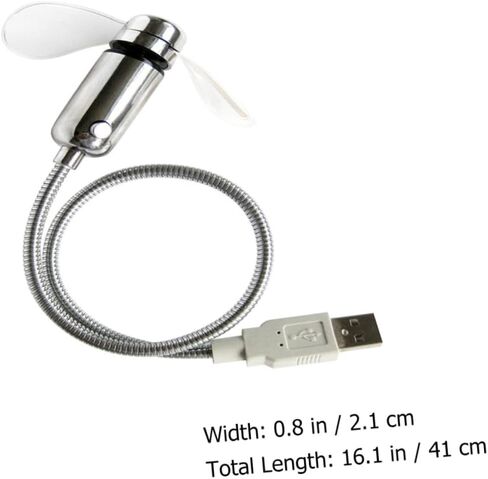 مروحة ساعة LED صغيرة تعمل بمنفذ USB مع مروحة تبريد محمولة مرنة لأجهزة الكمبيوتر المحمول والمكتب تستخدم شاشة عرض وقت وامض USB in Saudi Arabia