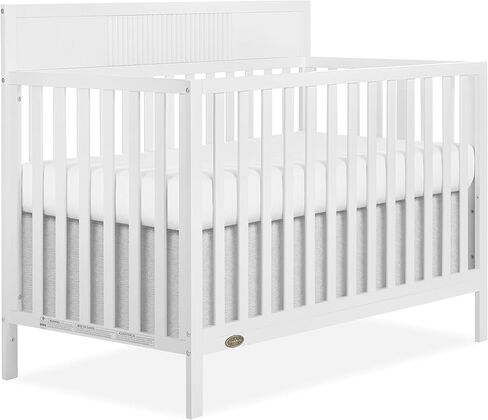 Dream On Me Ivy 5-in-1 Convertible Full-Size Baby Crib in White, GreenGuard Gold & JPMA Certified, 3 Mattress Heights, Converts to Toddler, Day & Full-Size Bed, Safe & Stylish Nursery in Saudi Arabia