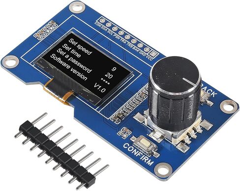 AITRIP 2 قطعة وحدة عرض OLED 0.96 بوصة مع أزرار EC11 جهاز تشفير دوار IIC واجهة شاشة LCD متوافقة مع Arduino in Saudi Arabia