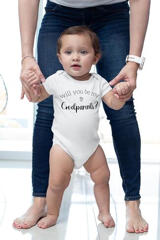 بدلة أطفال من Will You Be My Godparents Proposal - فكرة هدية لحديثي الولادة من العرابين in Kuwait
