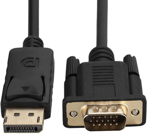 Mini DisplayPort to VGA Cable Adapter, HD 1080P Converter for PC Laptop, Connects Mini DisplayPort to HDTV in Saudi Arabia