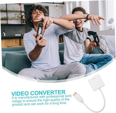 jojofuny إلى كابل تحويل VGA محول فيديو VGA إلى كابل عرض الحبل لشاشة الكمبيوتر in Kuwait