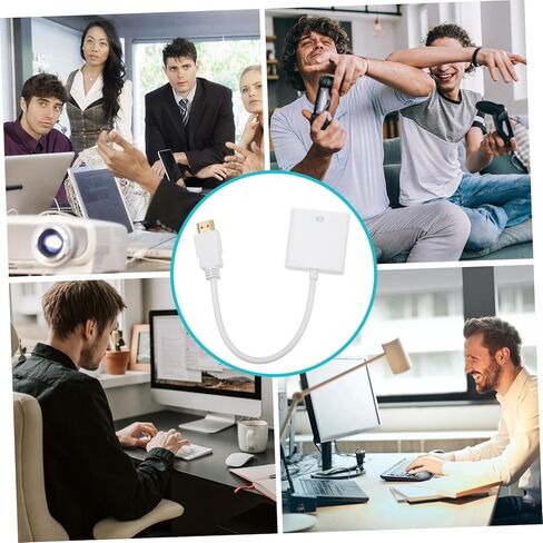 jojofuny إلى كابل تحويل VGA محول فيديو VGA إلى كابل عرض الحبل لشاشة الكمبيوتر in Kuwait