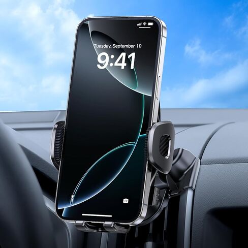 حامل هاتف ELOHEI لسيارة Ford Edge مع قاعدة مخصصة، حامل هاتف سيارة مناسب مخصص لسيارة Ford Edge 2017 2018 2019 2020 2021 2022 2023 ملحقات السيارة (HE05) in Kuwait