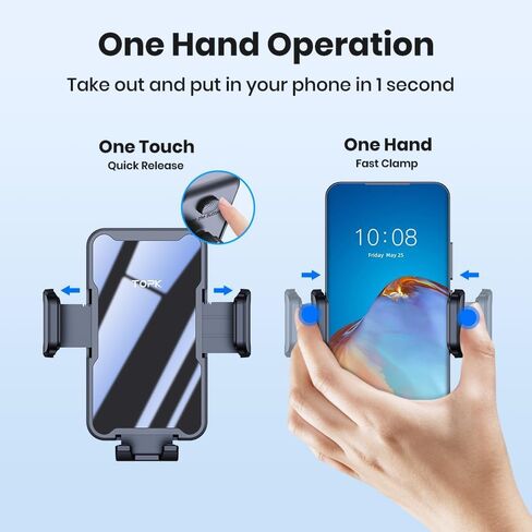 Car Phone Holder Mount for Dashboard, 360° Rotation Universal Cell Phone Stand for Car, Compatible with iPhone 17 16 15 14 13 Pro Max, and All 4-7 Inch Phones in Saudi Arabia