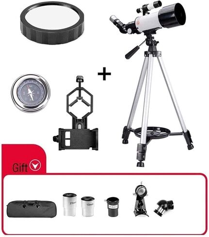 Telescopes for Adults Astronomy, High Power Binoculars Monocular Beginners,70mm Aperture 400mm AZ Mount,Multi-Coated Optics,Telescopes for Adults,Astronomy Refractor Monocular with Tripod,Backpack in Saudi Arabia