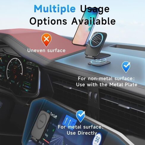 Car Phone Mount 2026 New Model Automotive Foldable Magnetic Navigation Tesla Vehicle Universal Anti-Shake Support Stand in Kuwait
