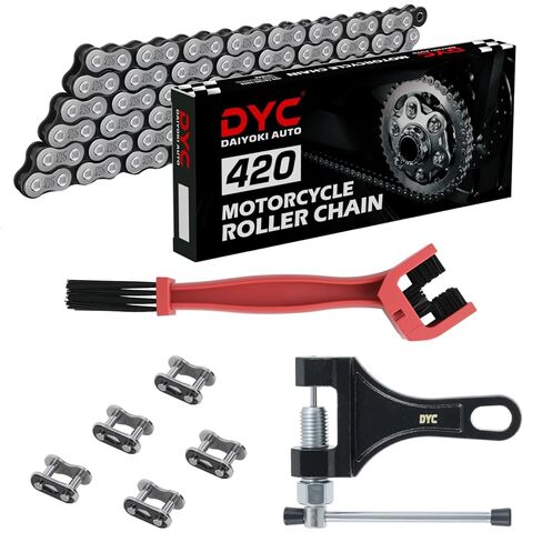 DYC 420 سلسلة 42 وصلة أمامية + 90 وصلة خلفية مع 4 وصلات رئيسية، قواطع سلسلة وضبط يناسب كولمان CT200U/CT200U-EX/BT200X، Baja Warrior MB200/MB165، Massimo، Predator 212 200 196cc 6.5hp Mini Bike in Kuwait