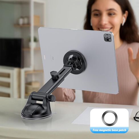 Magnetic Car Phone Holder, 360° Adjustable Vehicle Cell Phone Mount with Suction Cup Stand, Automotive Smartphone Holder for Dashboard Windshield, Universal for SUV RV Truck (StyleB) in Saudi Arabia