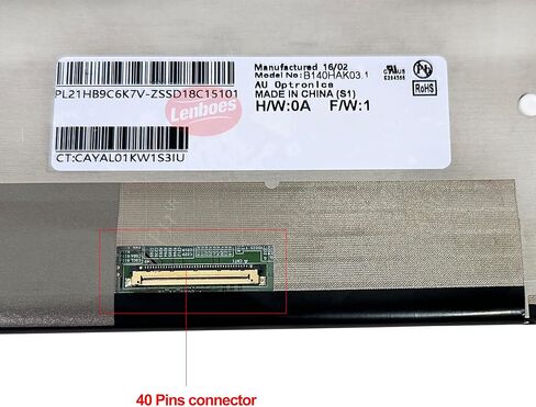 14 بوصة FHD 1920x1080 40 Pins كمبيوتر محمول Oncell لمس شاشة LCD محول رقمي شاشة LED بديلة مع شريط لجهاز HP Fortis 14 G11 Chromebook NV140FHM-T02 B140HAK03.1 (شاشة لمس FHD) in Saudi Arabia