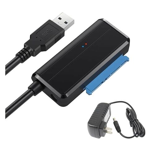 جديد 2026 USpB 3.0 إلى SATA كابل SATA لـ 3.5/2.5 بوصة SSD HDD SATA III قرص صلب يدعم UASP مع طاقة خارجية 12 فولت/2A in Kuwait