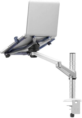 Husky Mounts Computer Monitor Stand Height Adjustable Full Motion Tilt Swivel Heavy Duty Steel Desk Mount Extending Arm Bracket in Saudi Arabia