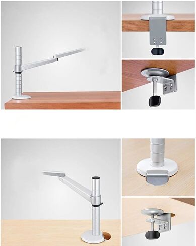 Husky Mounts Computer Monitor Stand Height Adjustable Full Motion Tilt Swivel Heavy Duty Steel Desk Mount Extending Arm Bracket in Saudi Arabia