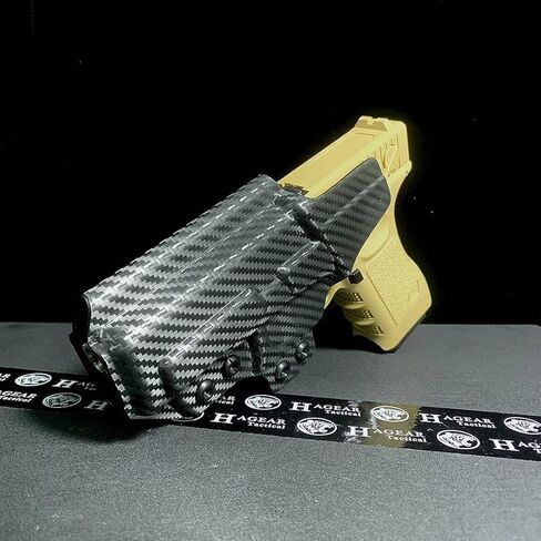 غلوك 17،19، و45 مسدسات IWB حافظة من ألياف الكربون قابلة للثني KYDEX شل حافظة حمل مخفية مع مخلب للحد الأدنى من الطباعة تصميم خفيف الوزن ومنخفض المستوى in Kuwait