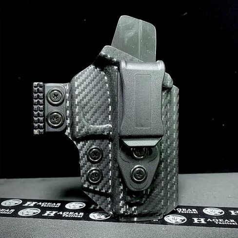 غلوك 17،19، و45 مسدسات IWB حافظة من ألياف الكربون قابلة للثني KYDEX شل حافظة حمل مخفية مع مخلب للحد الأدنى من الطباعة تصميم خفيف الوزن ومنخفض المستوى in Kuwait