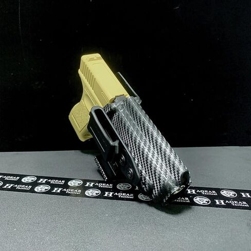 غلوك 17،19، و45 مسدسات IWB حافظة من ألياف الكربون قابلة للثني KYDEX شل حافظة حمل مخفية مع مخلب للحد الأدنى من الطباعة تصميم خفيف الوزن ومنخفض المستوى in Kuwait