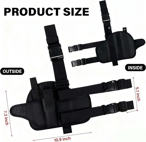 حافظة ساق متدلية عالمية مطورة، حافظة مسدس تكتيكي قابلة للتعديل لليد اليسرى واليمنى، متوافقة مع 1911، غلوك، سيج، بيريتا، روجر، توروس in Kuwait