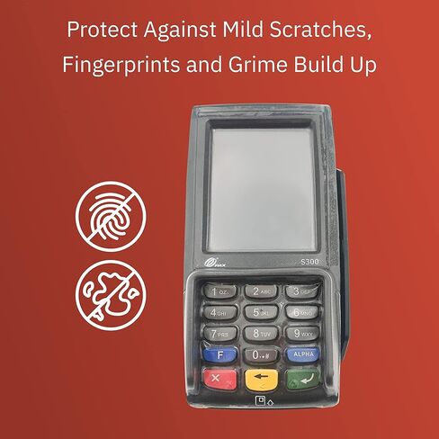 حامل ENS Tailwind Pax S300 مقاس 7 بوصات مزلاج وقفل مرن بالإضافة إلى حامل PIN مع غطاء حماية كامل للجهاز من الانسكابات، أسود in Kuwait