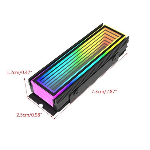 مبددات حرارة M.2 SSD مبردات مشتت حرارة تبريد M.2 مشعات إضاءة ARGB مبددات حرارة صغيرة وخفيفة الوزن in Kuwait