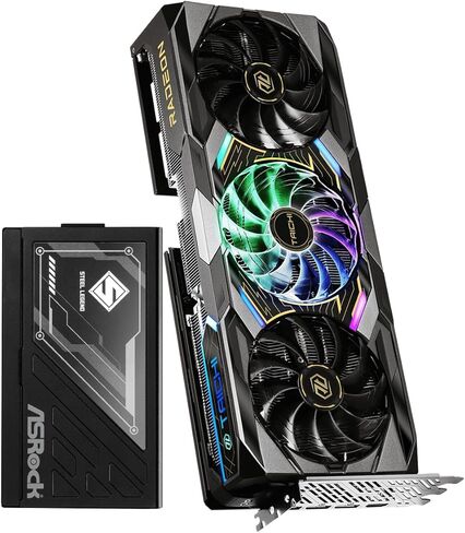 ASRock Radeon RX 9070 XT Taichi 16 جيجابايت OC & Steel Legend 1000W 80+ Gold PSU | حزمة الطاقة المطلقة للألعاب والإبداع in Kuwait