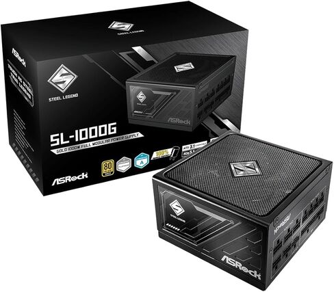 ASRock Radeon RX 9070 XT Taichi 16 جيجابايت OC & Steel Legend 1000W 80+ Gold PSU | حزمة الطاقة المطلقة للألعاب والإبداع in Kuwait