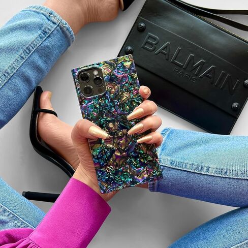 حافظة حماية مربعة رسمية FLAUNT - متوافقة مع iPhone 17 - متوافقة مع MagSafe والشحن اللاسلكي - تم اختبارها ضد السقوط ومقاومة للصدمات - (قشرة أذن البحر) in Kuwait