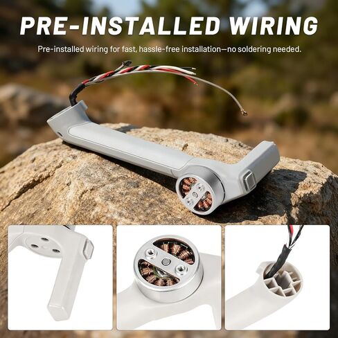 مجموعة ذراع محرك الطائرة بدون طيار Mini 3، ذراع يسار خلفي بديل، متوافق مع قطع غيار DJI Mini 3 in Kuwait