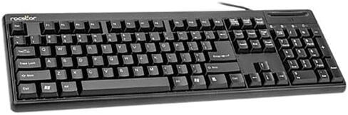 Rocstor Y10P002-B1 Ks20t 104key Built-in Smart Accs Card Reader-cac Blk in Saudi Arabia