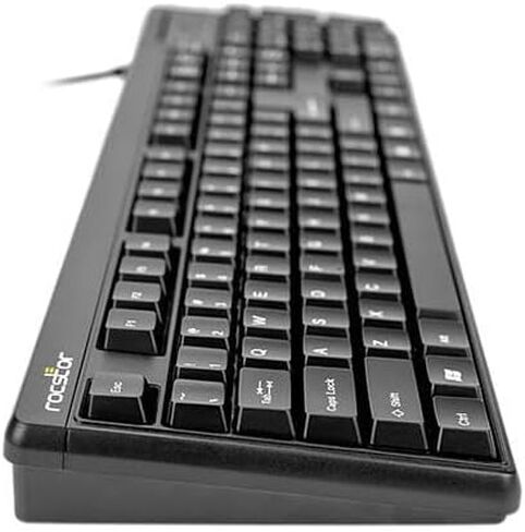 Rocstor Y10P002-B1 Ks20t 104key Built-in Smart Accs Card Reader-cac Blk in Saudi Arabia