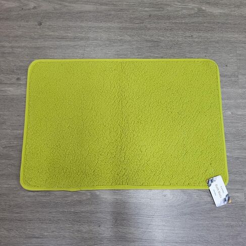 Leswlsy Bath Mats, Absorbent Bath Rug - Bathmat with Non-Slip Back (Green) in Saudi Arabia