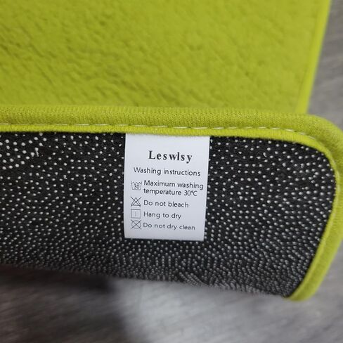 Leswlsy Bath Mats, Absorbent Bath Rug - Bathmat with Non-Slip Back (Green) in Saudi Arabia