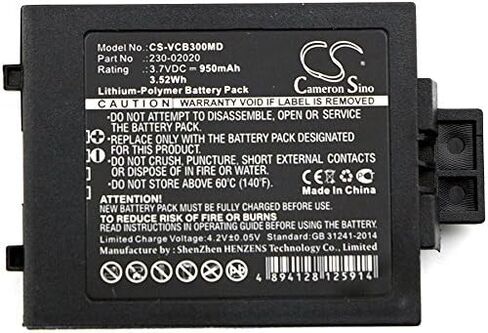 (5 PACK) XSP Battery for Vocera B3000E, B3000N, Communications Badge B3000 950mAh PN 230-02020 in Saudi Arabia