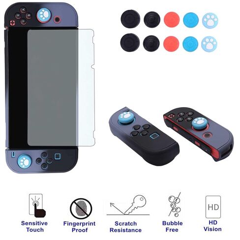 حافظة كومكول قابلة للإرساء لجهاز نينتندو سويتش 3 في 1 حافظة حماية لجهاز نينتندو سويتش وجهاز التحكم جوي كون مع واقي الشاشة - أسود غاري in Kuwait