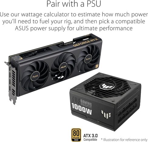 ASUS ProArt GeForce RTX 4080 Super OC Edition 16GB GDDR6X Gaming Graphics Card (NVIDIA GeForce RTX4080 DLSS 3, PCIe 4.0, 1x HDMI 2.1a, 3X DisplayPort 1.4a, PROART-RTX4080S-O16G), black (Renewed) in Saudi Arabia