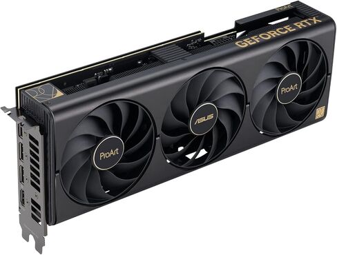 ASUS ProArt GeForce RTX 4080 Super OC Edition 16GB GDDR6X Gaming Graphics Card (NVIDIA GeForce RTX4080 DLSS 3, PCIe 4.0, 1x HDMI 2.1a, 3X DisplayPort 1.4a, PROART-RTX4080S-O16G), black (Renewed) in Saudi Arabia